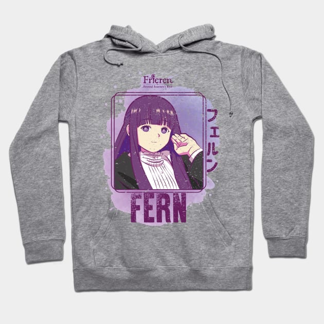 FRIEREN: BEYOND JOUNEYS END: FERN FULL COLOR (GRUNGE) Hoodie by FunGangStore